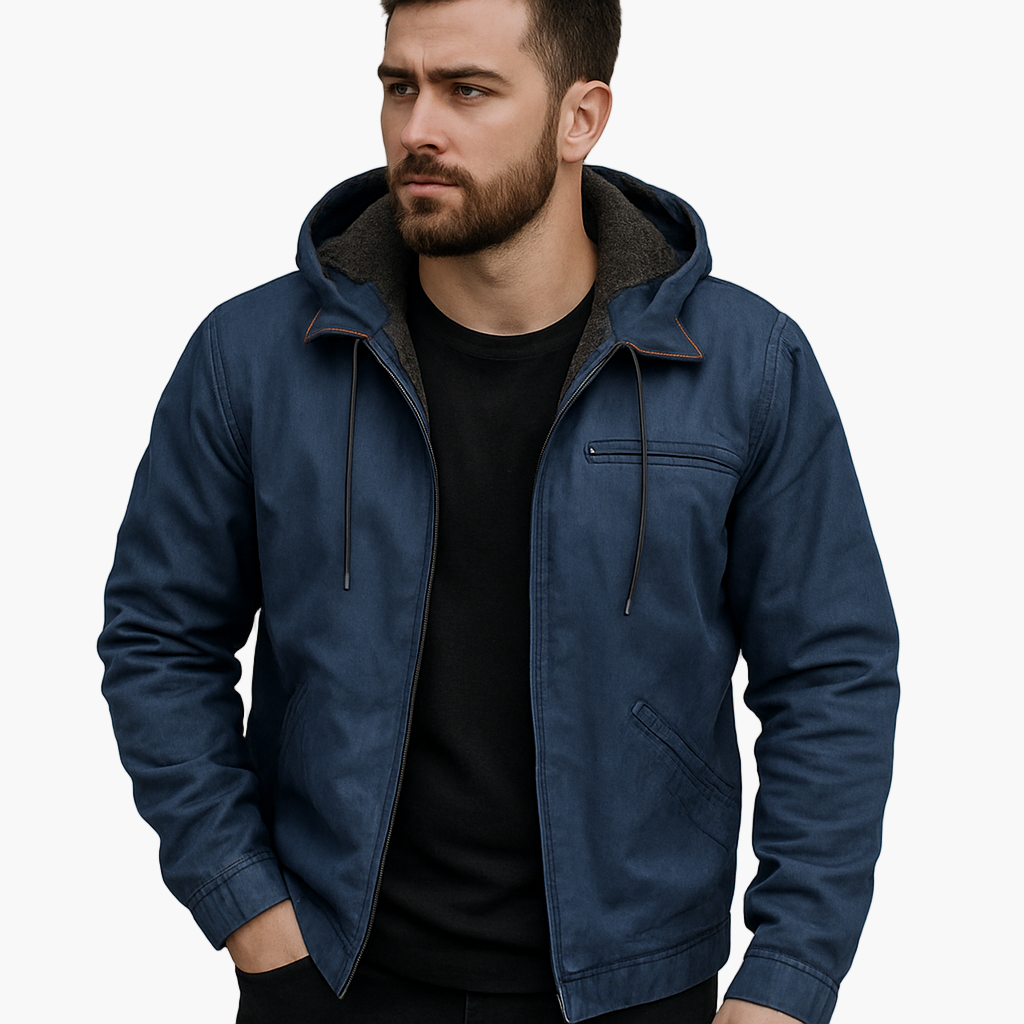 Herren Übergangsjacke mit Kapuze – Eleganter Freizeit- und Outdoor-Stil für den Herbst