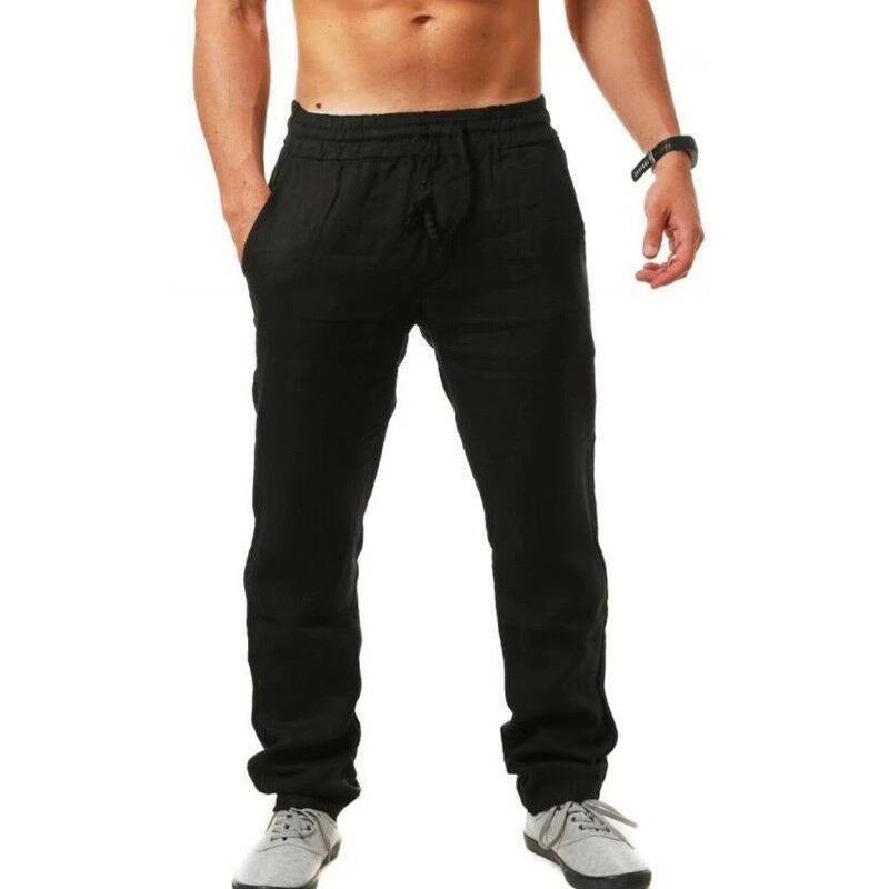 Jeffrey – Atmungsaktive Herren Leinen Freizeithose