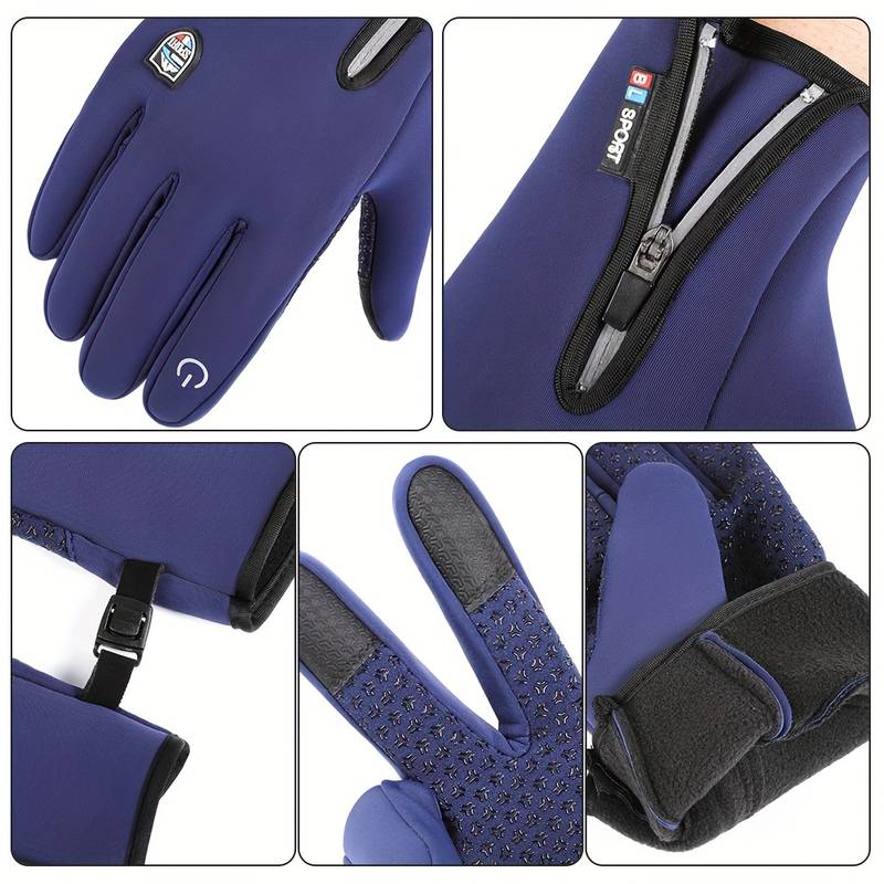 Unisex Thermo Winterhandschuhe für Outdoor, Sport & Alltag – Wasserdicht, Winddicht, Touchscreen