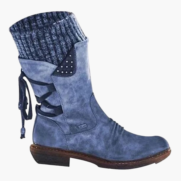 Damen Winterstiefel Vintage Stil – Warme, Bequeme und Rutschfeste Alltagsschuhe für Freizeit & Arbeit