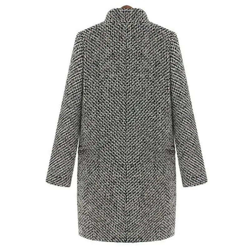 Damen Wollmantel im eleganten Business-Stil – Herbst/Winter Übergangsmantel für Büro & Alltag
