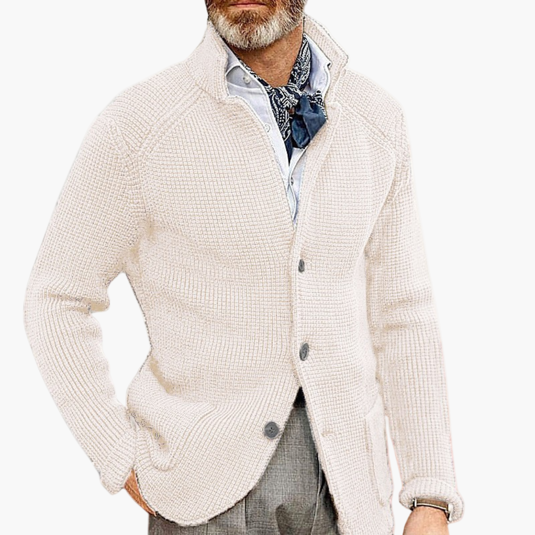 Herren Strick-Cardigan im klassischen Stil für Business & Freizeit – Eleganter Herren-Strickjacke Modern