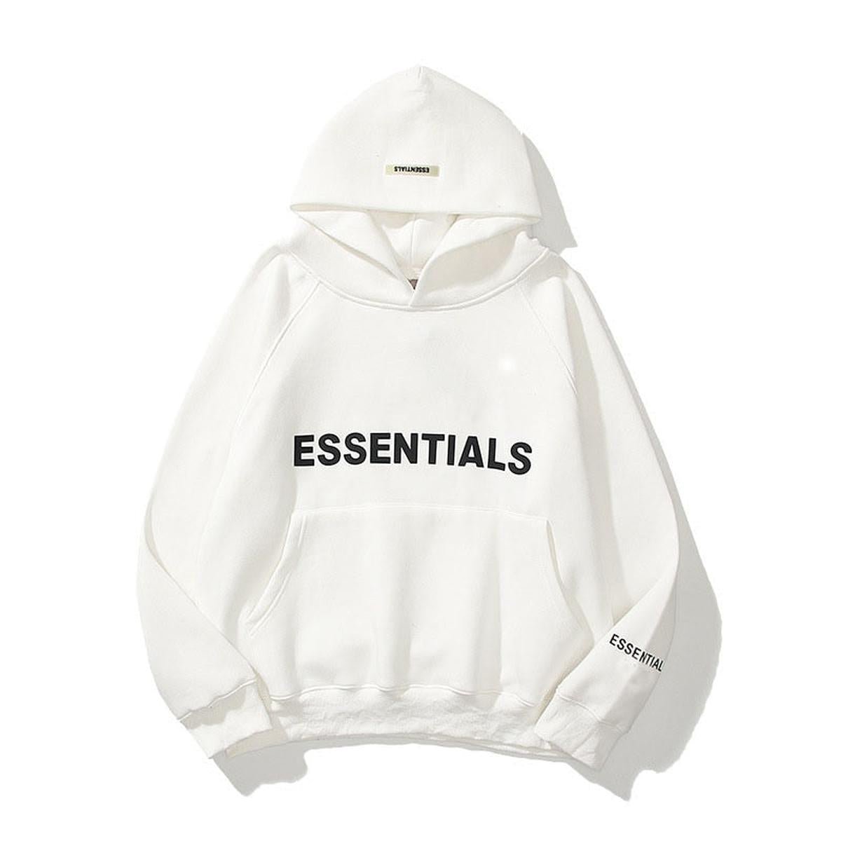 Unisex ESSENTIALS Pullover-Hoodie mit Print – Streetwear Casual