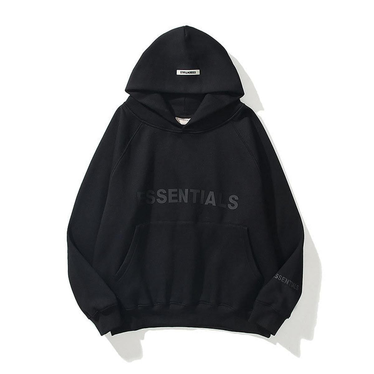 Unisex ESSENTIALS Pullover-Hoodie mit Print – Streetwear Casual