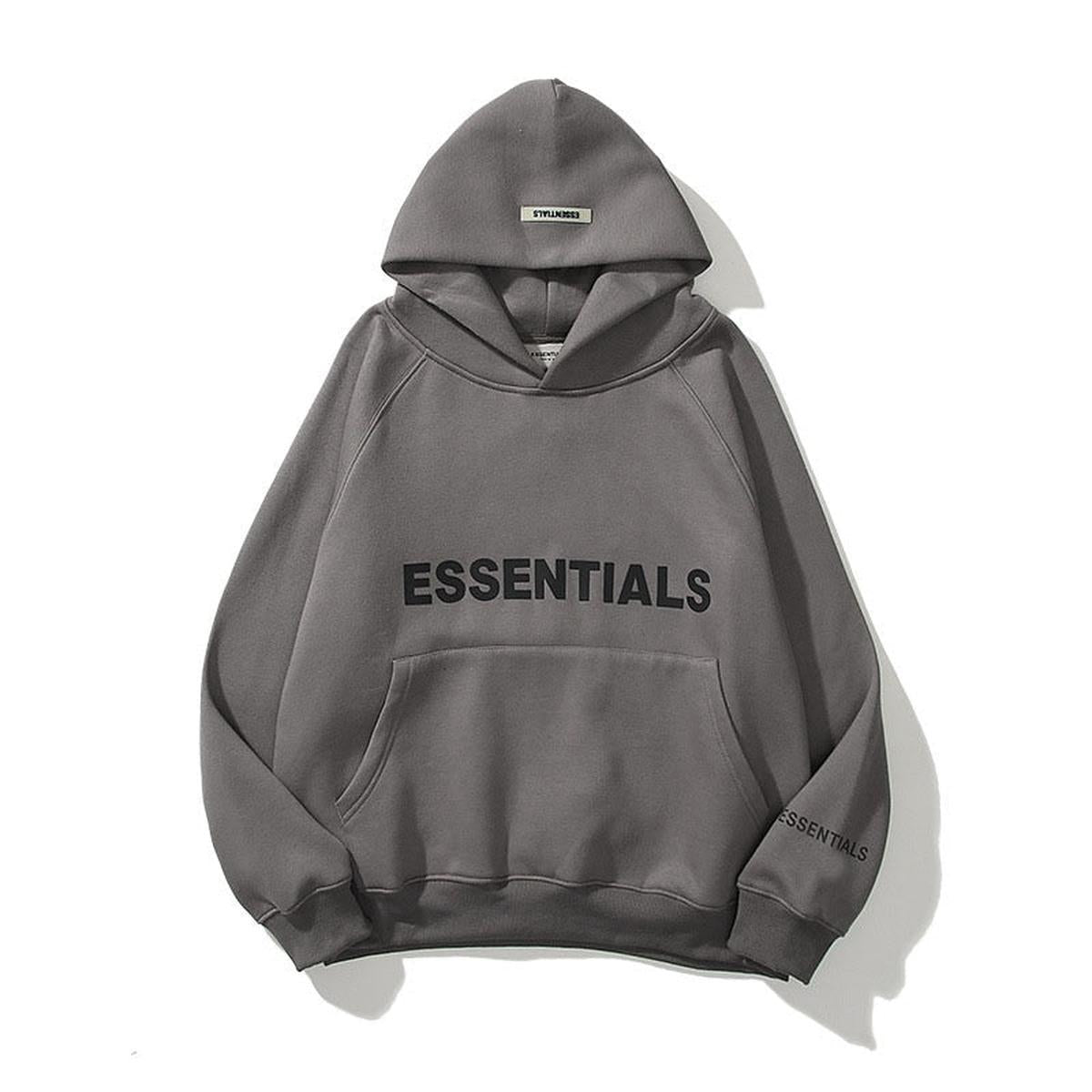 Unisex ESSENTIALS Pullover-Hoodie mit Print – Streetwear Casual