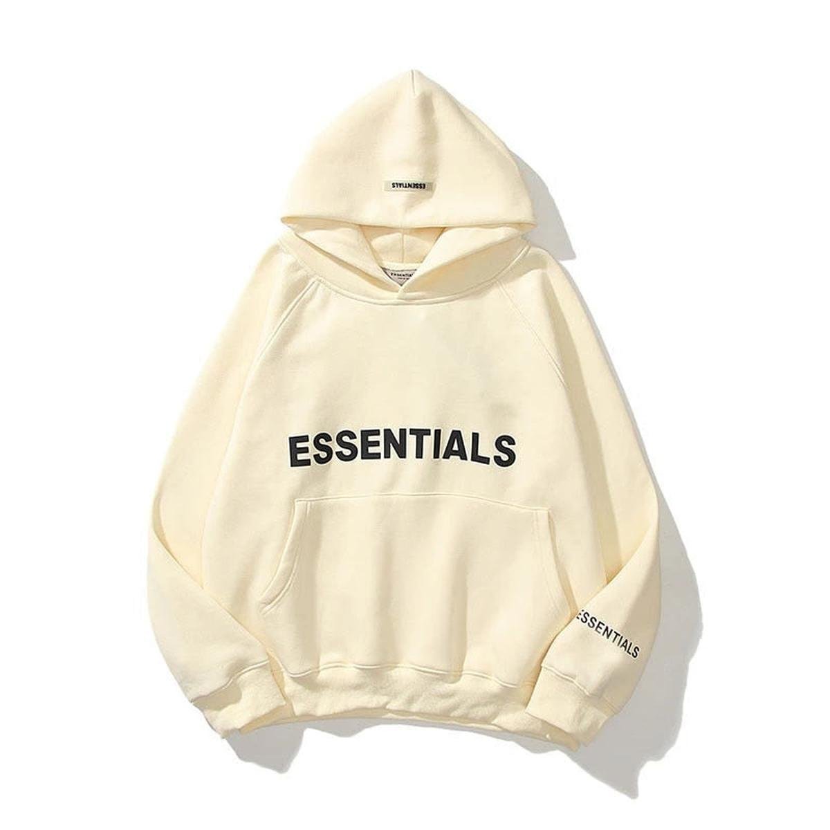 Unisex ESSENTIALS Pullover-Hoodie mit Print – Streetwear Casual