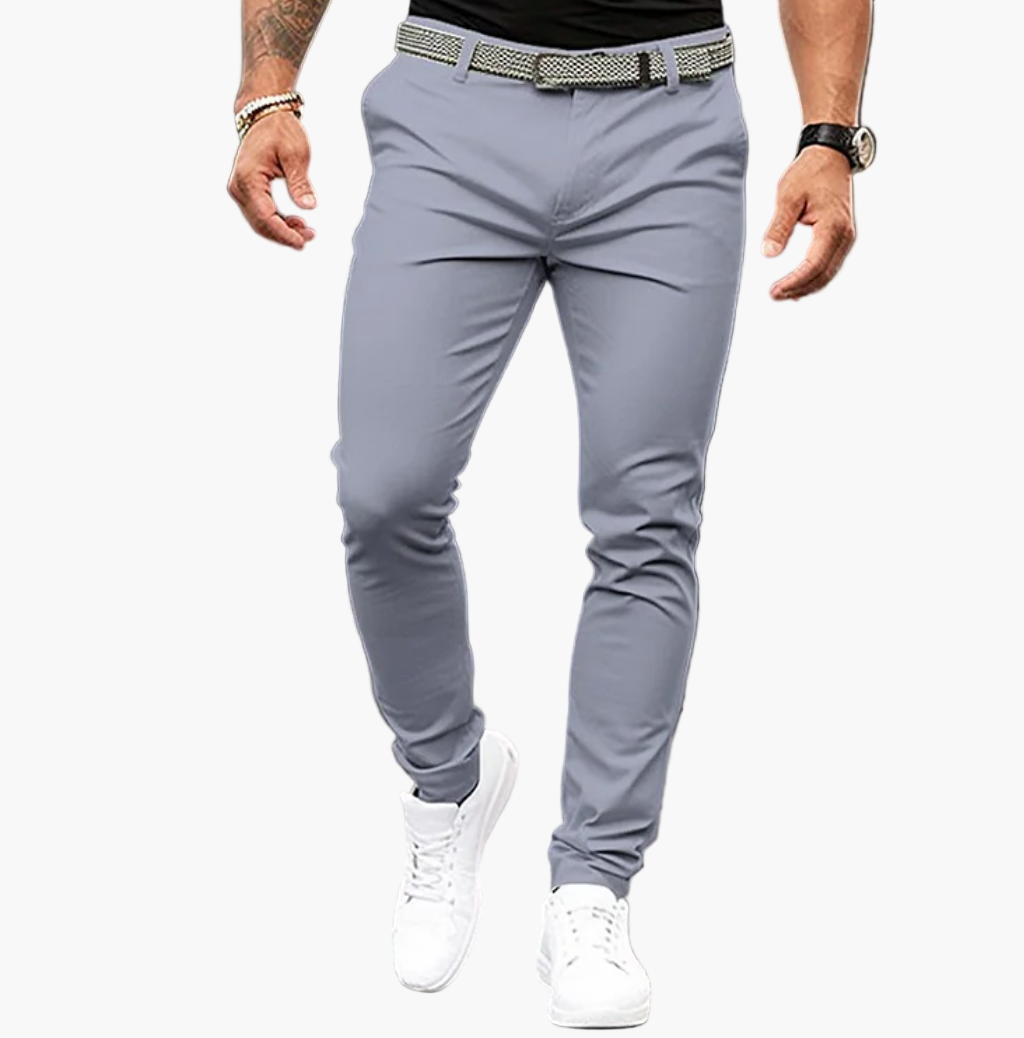 Herren Stretch Chinohose Slim Fit – Stilvolle Business & Freizeit Hose