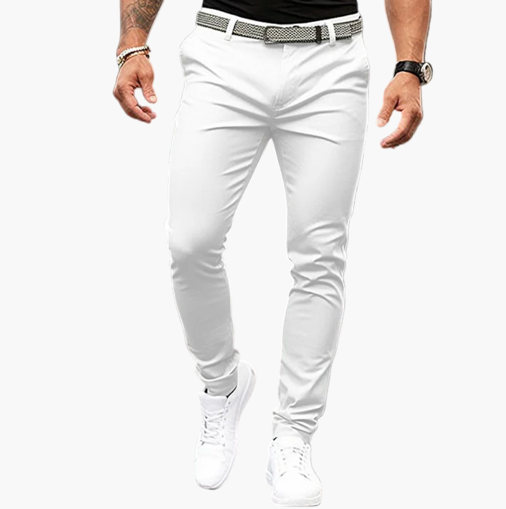 Herren Stretch Chinohose Slim Fit – Stilvolle Business & Freizeit Hose