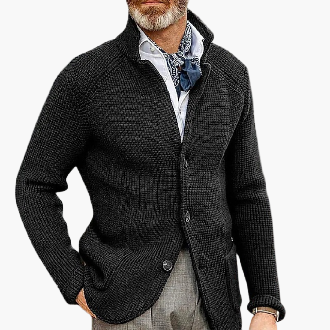 Herren Strick-Cardigan im klassischen Stil für Business & Freizeit – Eleganter Herren-Strickjacke Modern