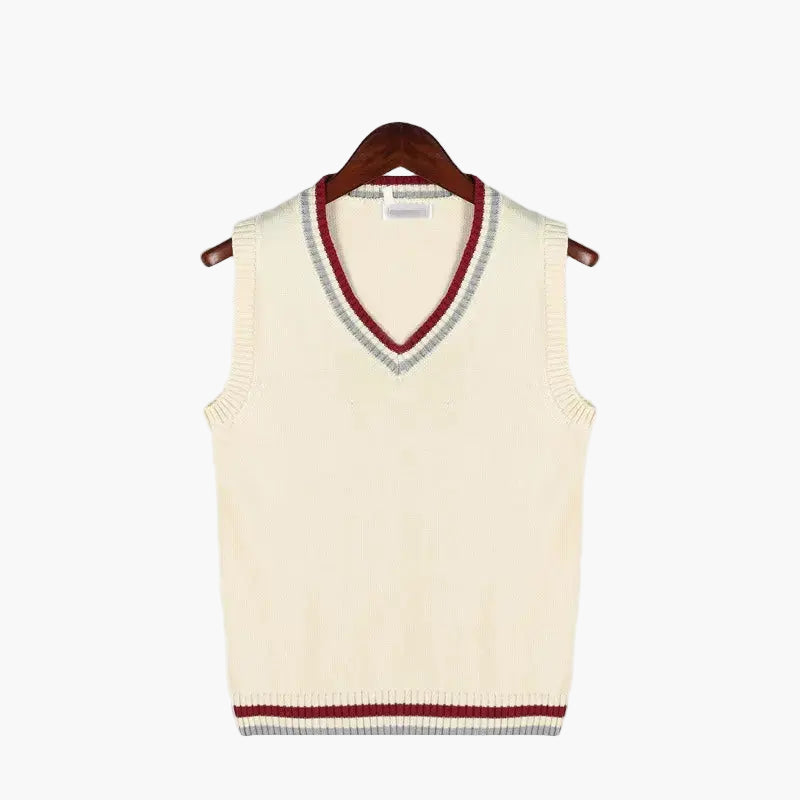 Herren Strick-Slipover im Preppy-Style – Ärmelloser Old Money Pullover für elegante Outfits