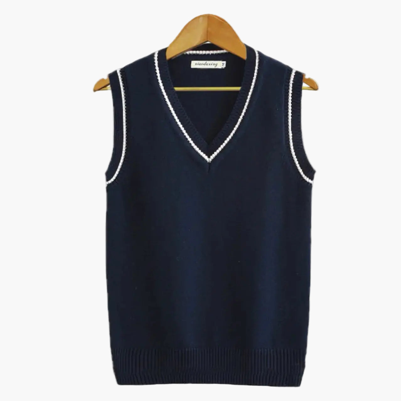 Herren Strick-Slipover im Preppy-Style – Ärmelloser Old Money Pullover für elegante Outfits