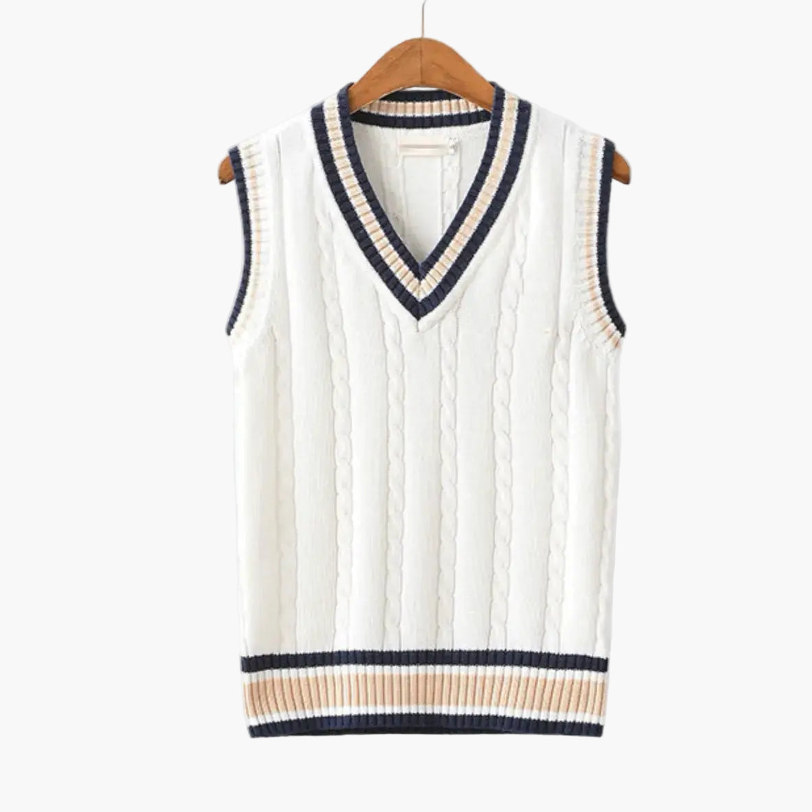 Herren Strick-Slipover im Preppy-Style – Ärmelloser Old Money Pullover für elegante Outfits