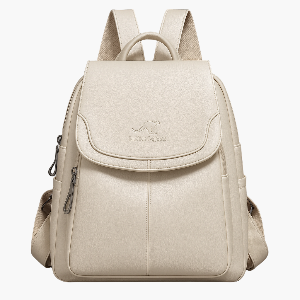 Damen Eleganter Anti-Diebstahl Leder Rucksack für Alltag, Reisen und Business