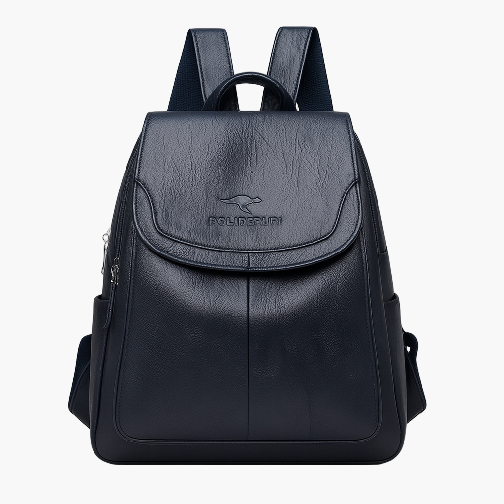 Damen Eleganter Anti-Diebstahl Leder Rucksack für Alltag, Reisen und Business