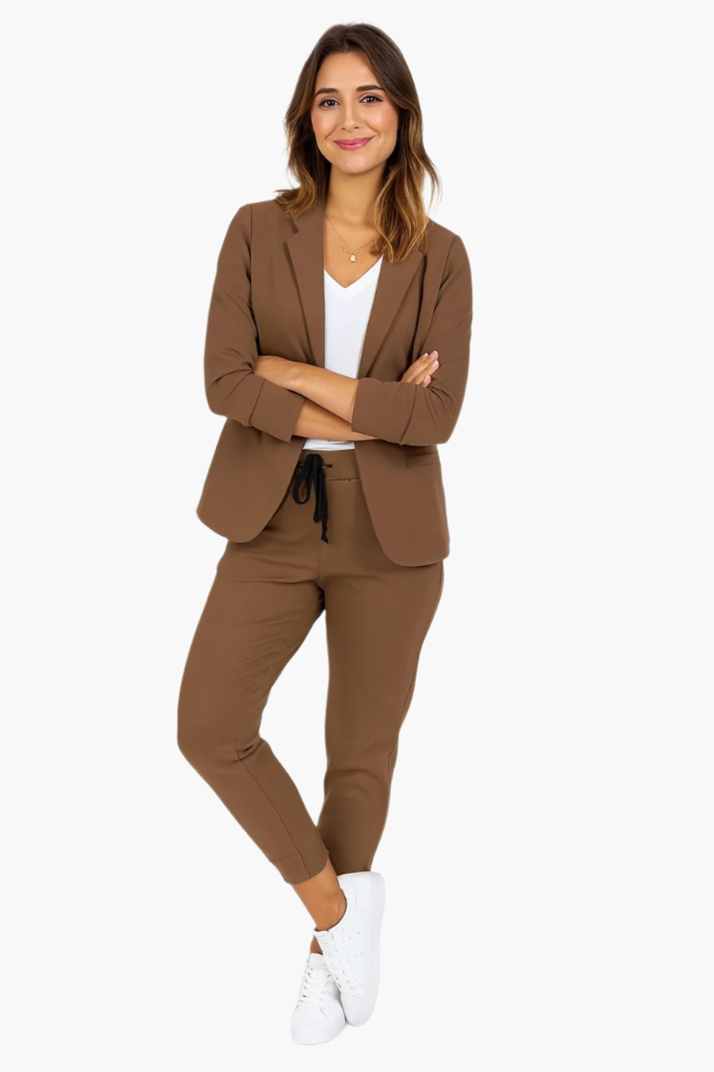 Damen Business Jogginganzug – Eleganter Blazer und Hose Set für Büro & Freizeit
