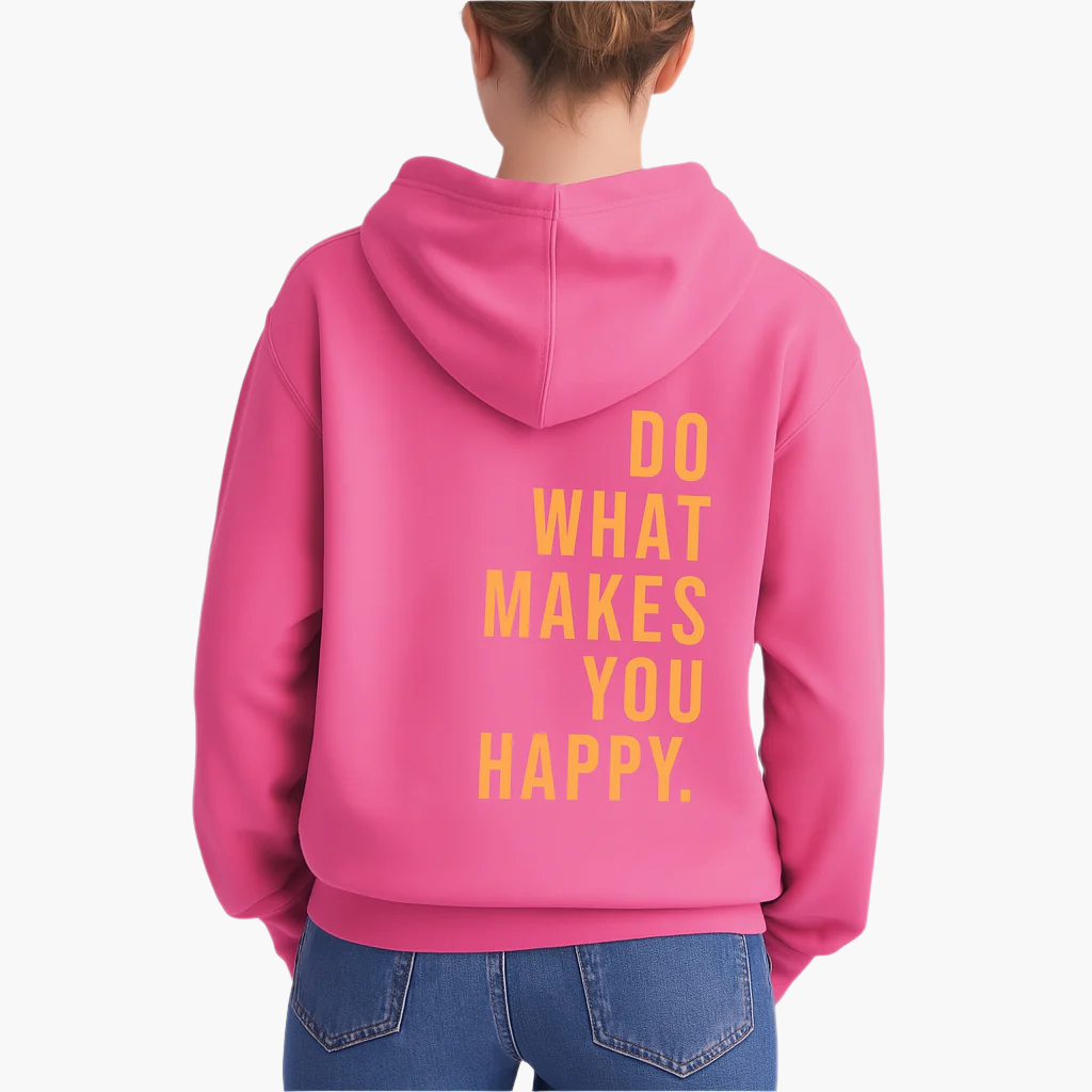 Damen Kapuzenpullover mit Spruchdruck – Lässiger Sweater für Freizeit & Outdoor