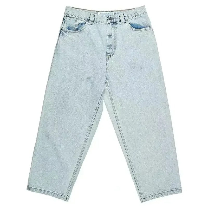 Herren Oversized Jeans – Weite Skate- und Streetwear-Style Denim Hose