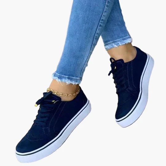 Damen Orthopädische Schnürsneaker – Bequeme Alltagsschuhe mit modernem Design