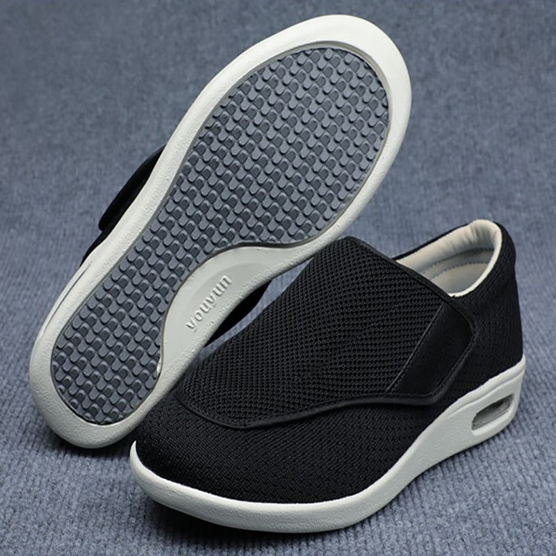 Herren Orthopädische Komfortschuhe für Diabetiker – Weite Passform, Einfacher Einstieg, Alltag & Freizeit