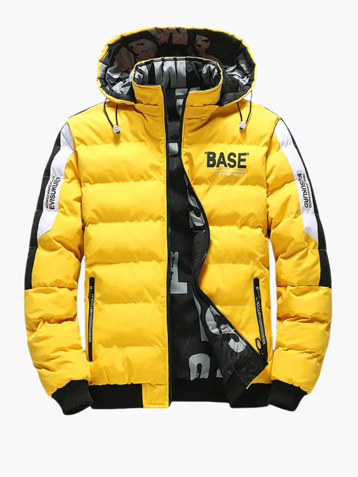 Herren Winter Steppjacke Urban Style mit Kapuze – Streetwear Trendjacke für kalte Tage