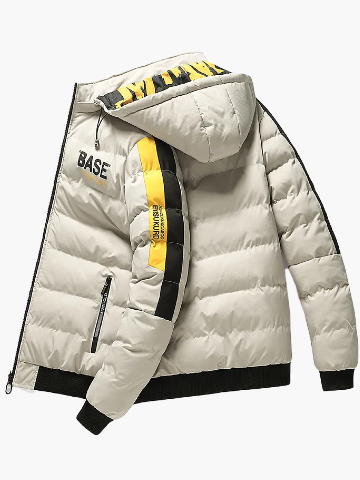 Herren Winter Steppjacke Urban Style mit Kapuze – Streetwear Trendjacke für kalte Tage