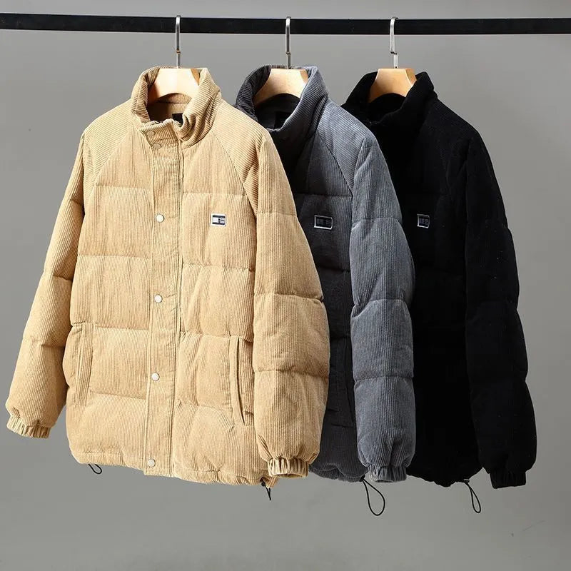 Martin - Cord-Steppjacke mit Stehkragen