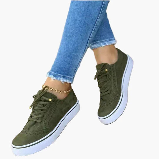 Damen Orthopädische Schnürsneaker – Bequeme Alltagsschuhe mit modernem Design