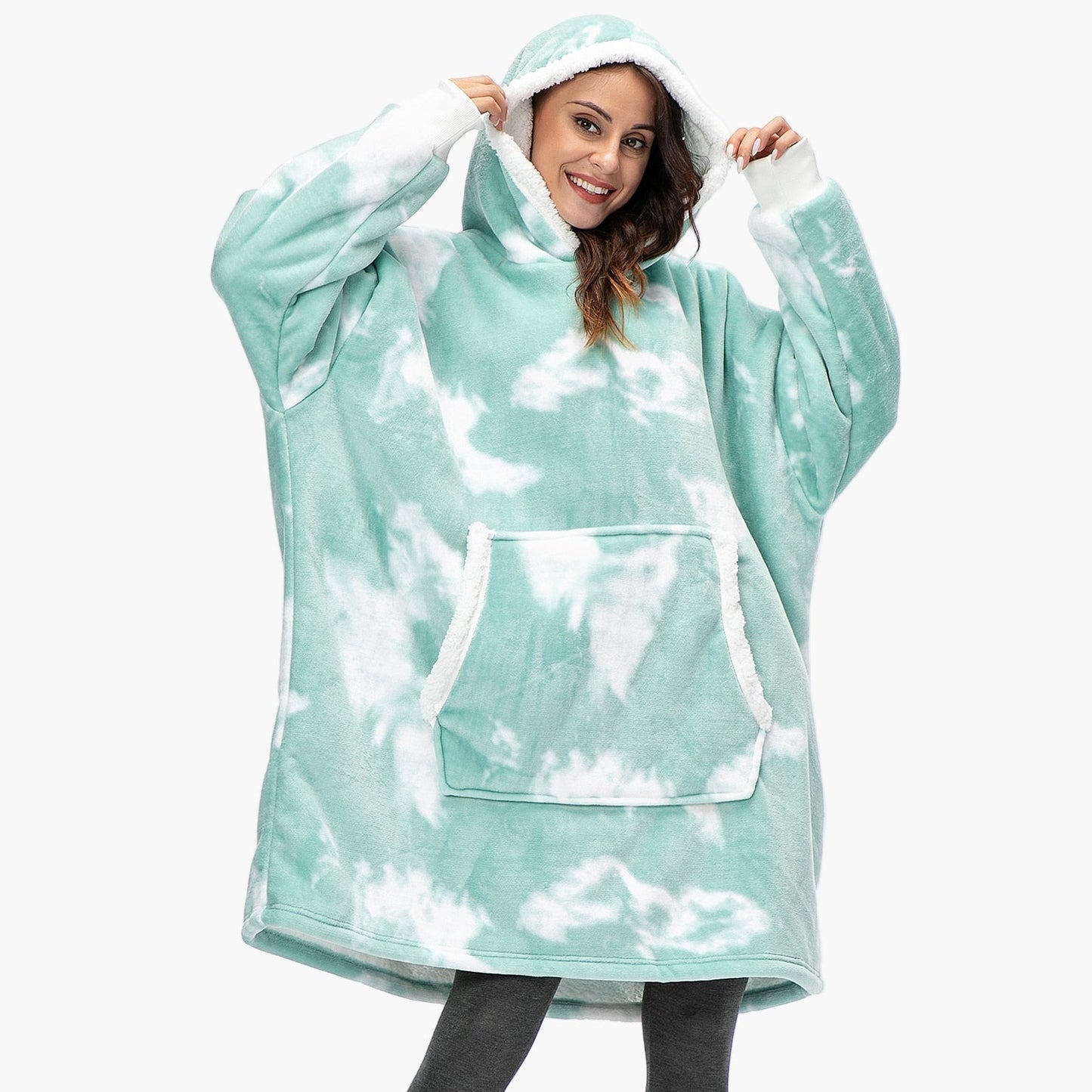 Unisex Kuschelige Übergrößen-Hoodie-Decke – Perfekt zum Loungen & Entspannen