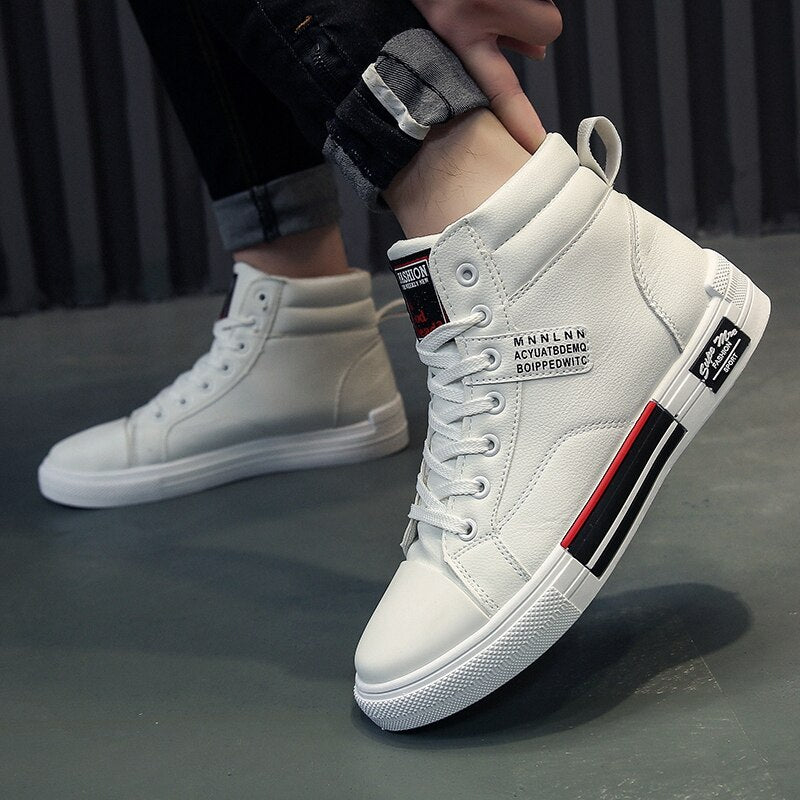 Herren High-Top Sneaker Streetwear Freizeitschuhe für Herbst und Winter