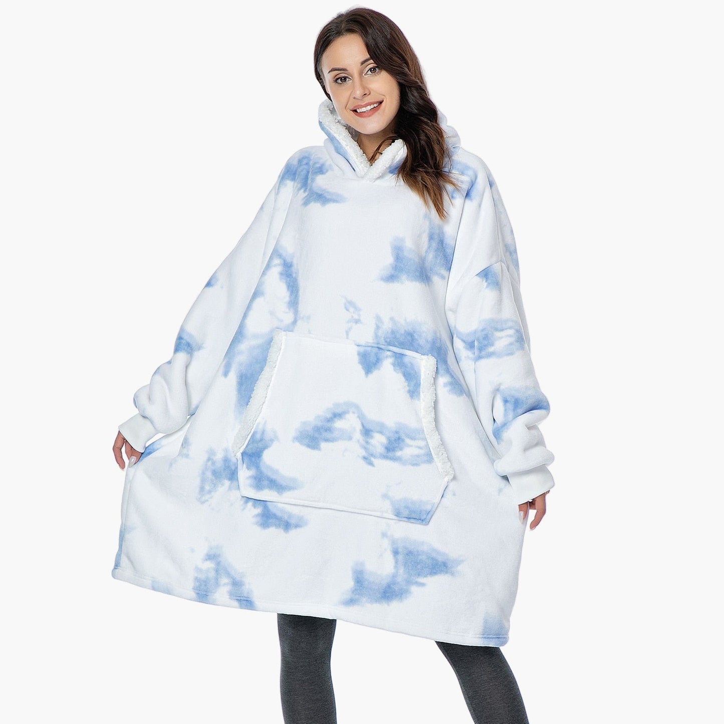 Unisex Kuschelige Übergrößen-Hoodie-Decke – Perfekt zum Loungen & Entspannen