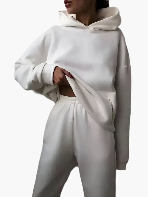 Damen Kapuzenpullover & Jogginghose Set – Lässiges Winter-Outfit für Zuhause & Freizeit