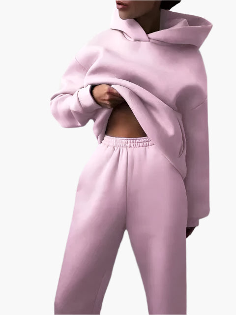 Damen Kapuzenpullover & Jogginghose Set – Lässiges Winter-Outfit für Zuhause & Freizeit