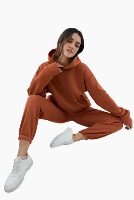 Damen Kapuzenpullover & Jogginghose Set – Lässiges Winter-Outfit für Zuhause & Freizeit