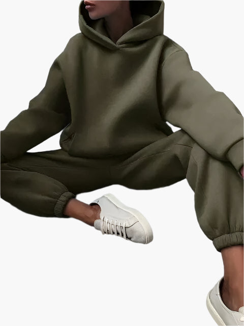 Damen Kapuzenpullover & Jogginghose Set – Lässiges Winter-Outfit für Zuhause & Freizeit