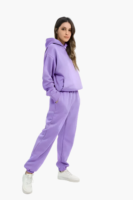 Damen Kapuzenpullover & Jogginghose Set – Lässiges Winter-Outfit für Zuhause & Freizeit