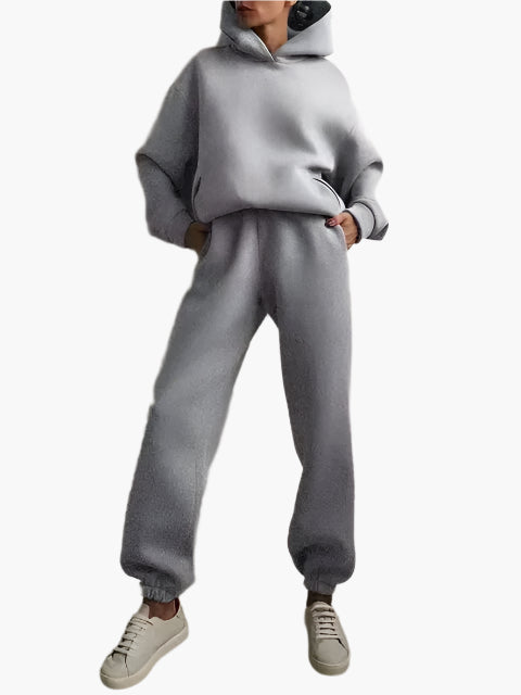 Damen Kapuzenpullover & Jogginghose Set – Lässiges Winter-Outfit für Zuhause & Freizeit