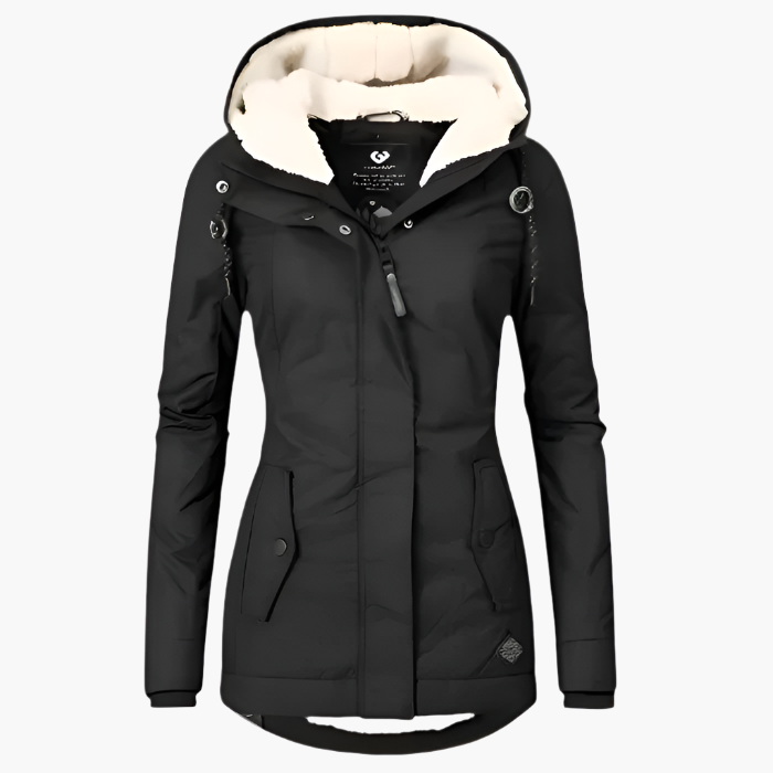Damen Wintermantel mit Kapuze – Wasserdichte Outdoorjacke für Alltag und Freizeit