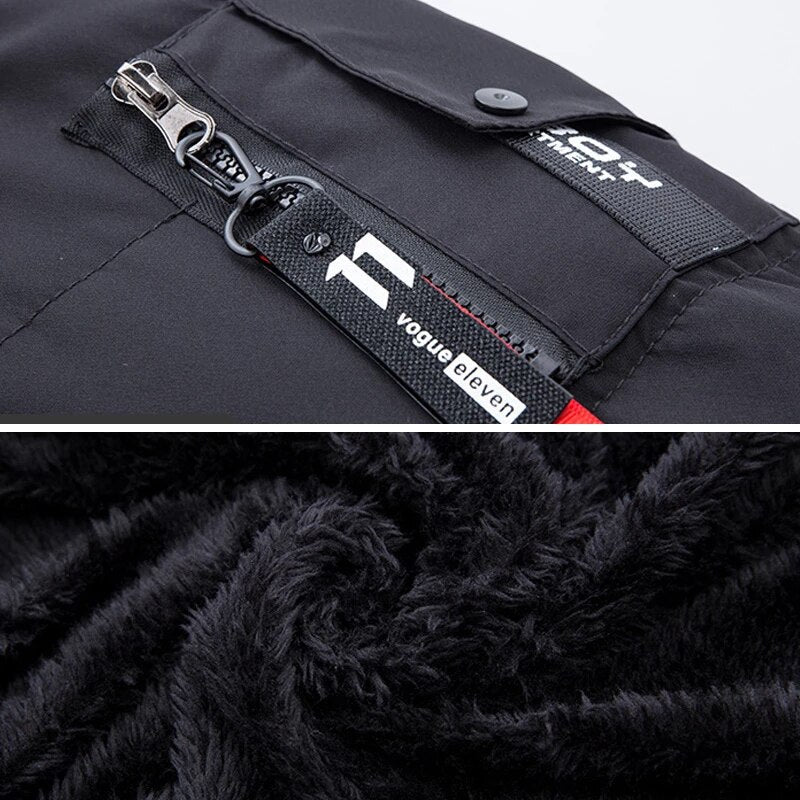 Herren Winterparka mit Kunstfellkapuze – Stilvolle lange Jacke für kalte Tage