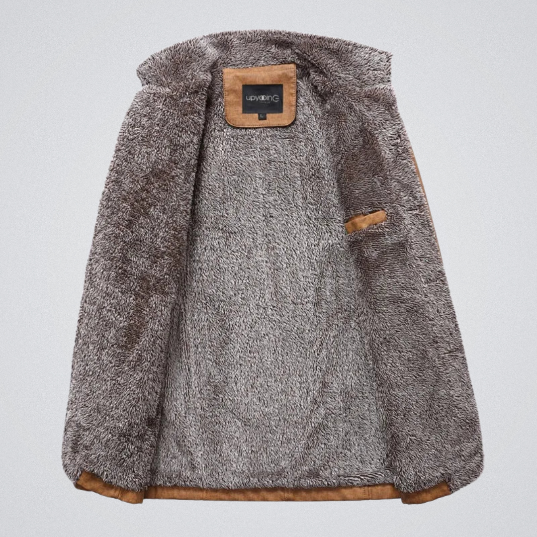 Herren Winterjacke mit Fleecefutter – Modischer Mantel im Casual-Look für Alltag und Freizeit