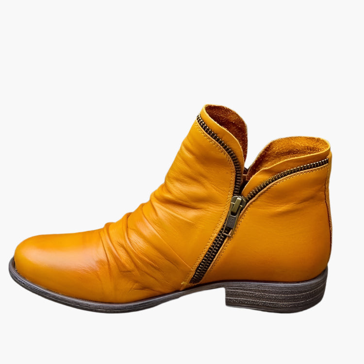 Damen Stiefeletten für Herbst und Winter – Modische Komfort-Boots mit Reißverschluss