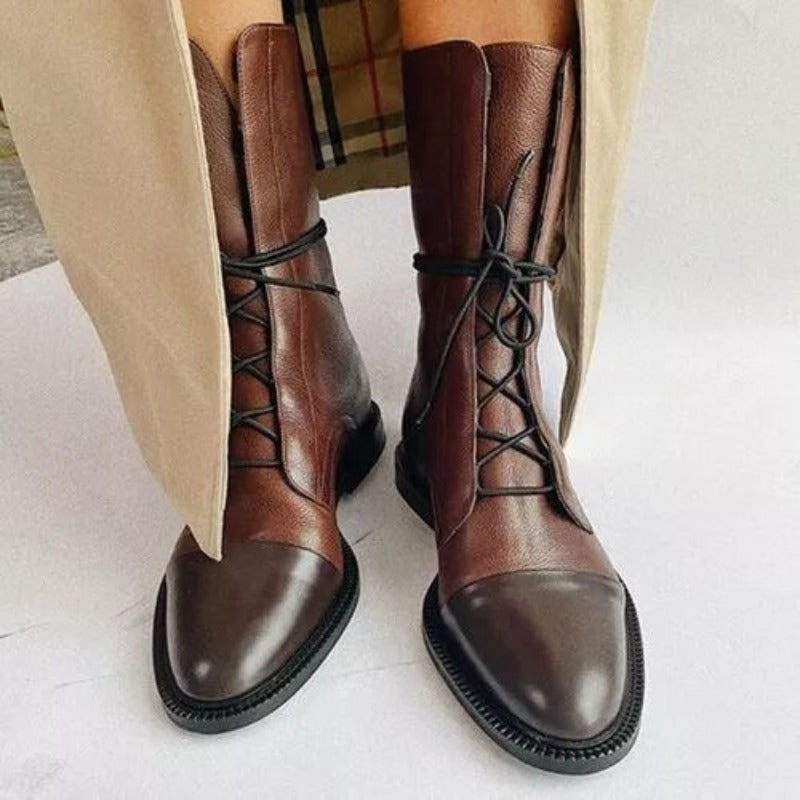 Damen Klassische Schnürstiefel für Alltag und Freizeit – Stilvolle und vielseitige Boots