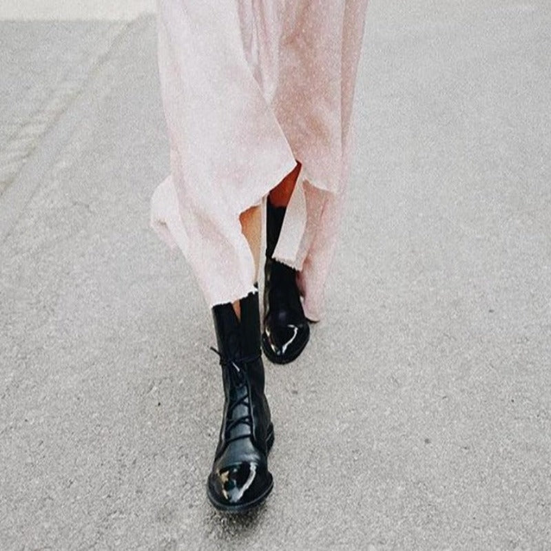 Damen Klassische Schnürstiefel für Alltag und Freizeit – Stilvolle und vielseitige Boots