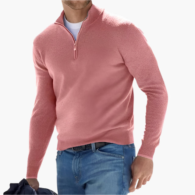 Herren Strickpullover mit Reißverschluss – Moderner Freizeit-Look