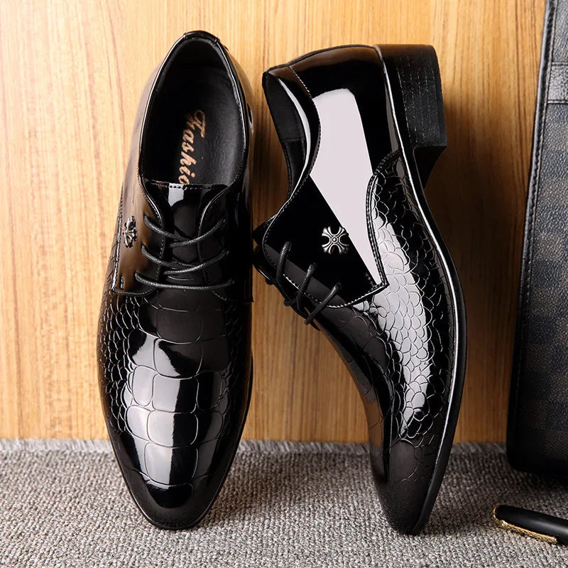 Herren Business Oxford Schuhe – Elegante Spitzkappe für formelle Anlässe