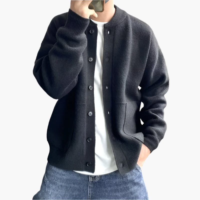 Herren Strickjacke Cardigan – Moderner Freizeit-Look, Bequemer Alltagsbegleiter