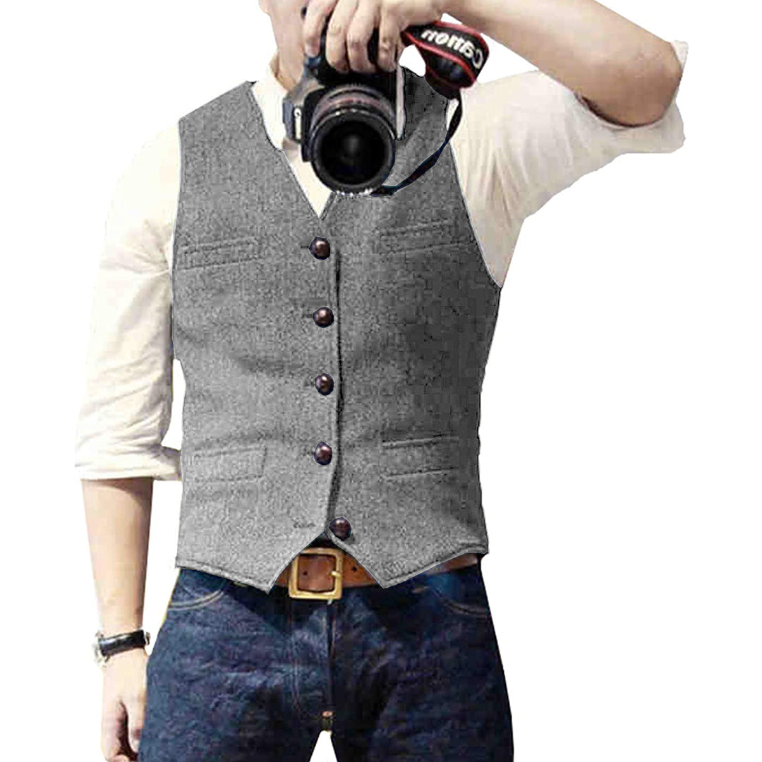 Herren Weste im klassischen Vintage-Stil