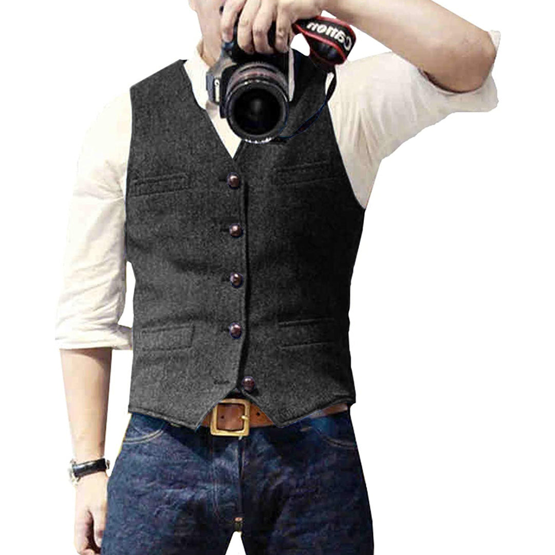 Herren Weste im klassischen Vintage-Stil