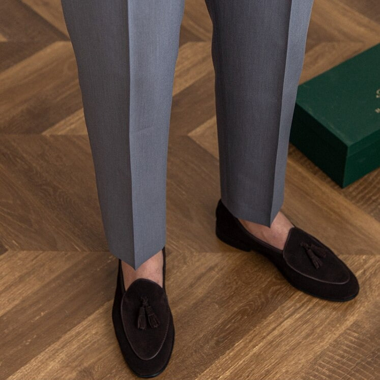 Herren Hochgeschnittene Maßgeschneiderte Anzughose – Eleganter Business- und Freizeitstil