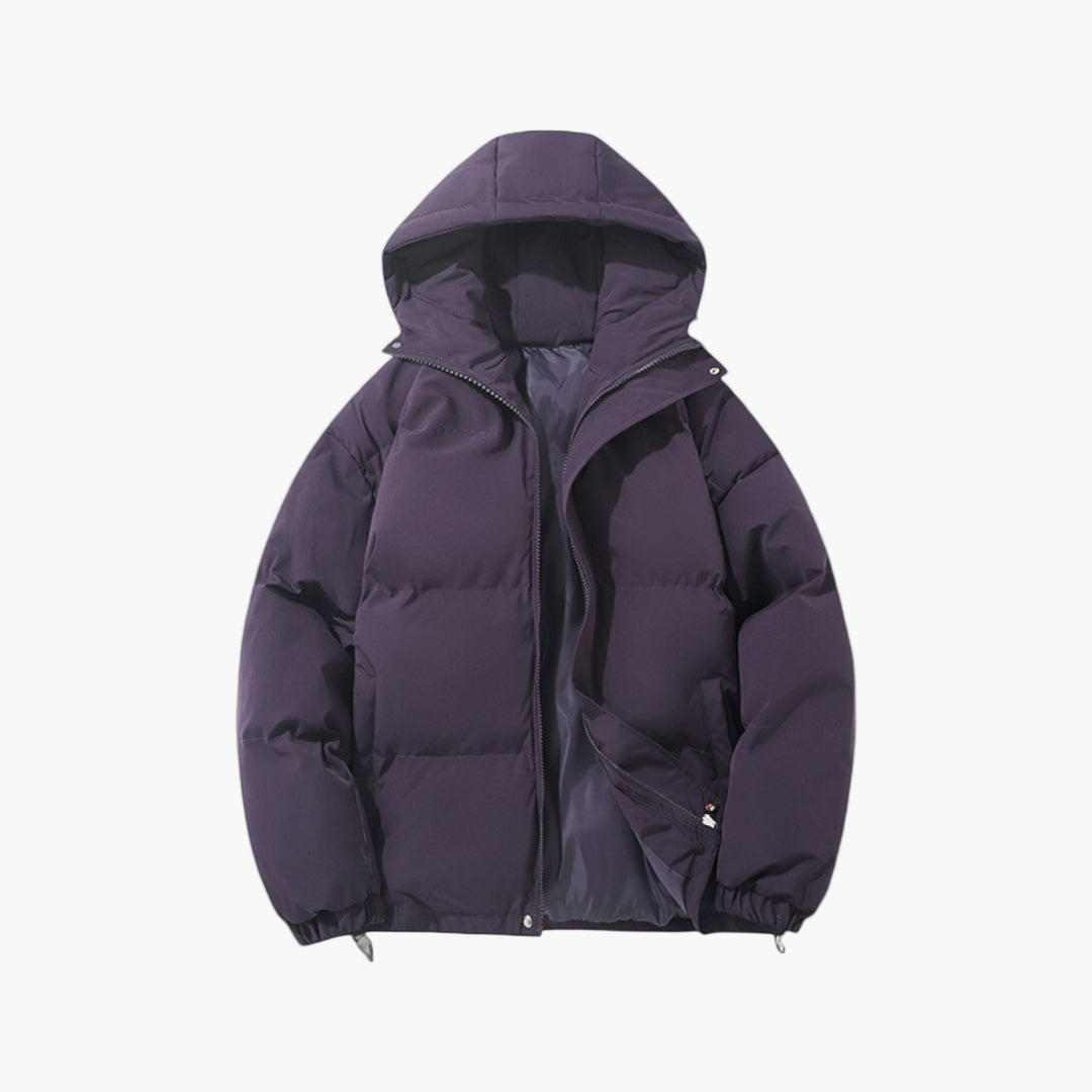 Herren Winter Steppjacke mit Kapuze – Modischer Outdoor Parka für kalte Tage