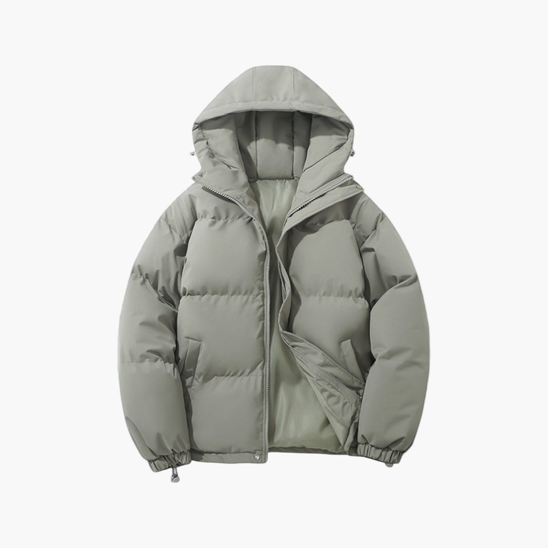 Herren Winter Steppjacke mit Kapuze – Modischer Outdoor Parka für kalte Tage